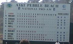 Pebble2007 048 Dave begged me to take a picture of the leader board at the end of the 18th hole.  Impressive, isn't it?